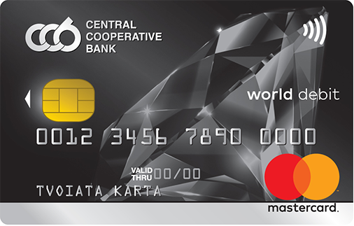  Безконтактна дебитна карта World Debit Mastercard 