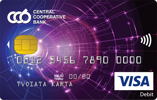 Безконтактна дебитна карта Visa Debit